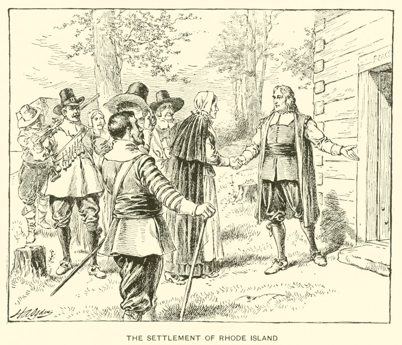 De vestiging van Rhode Island door Henry Alexander (after) Ogden