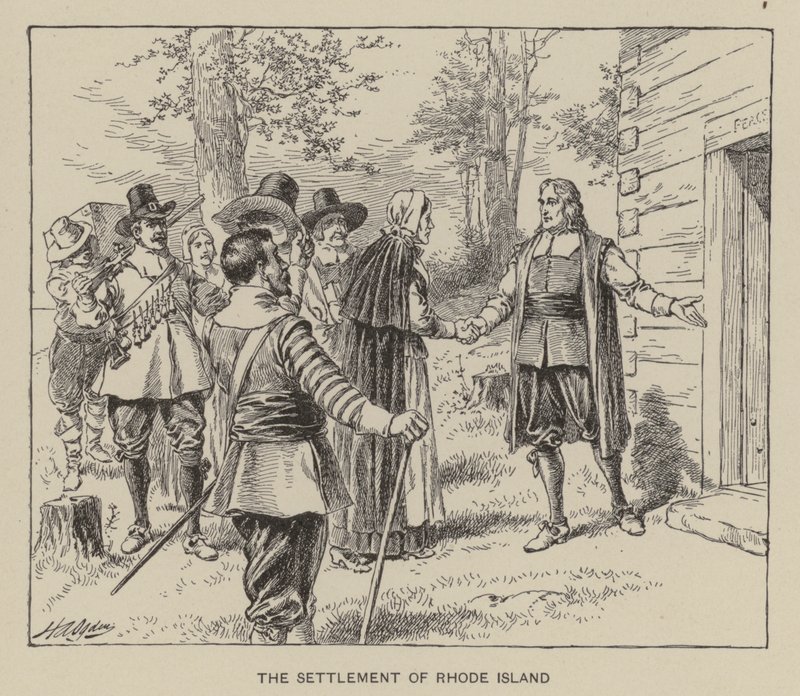 De vestiging van Rhode Island door Henry Alexander (after) Ogden
