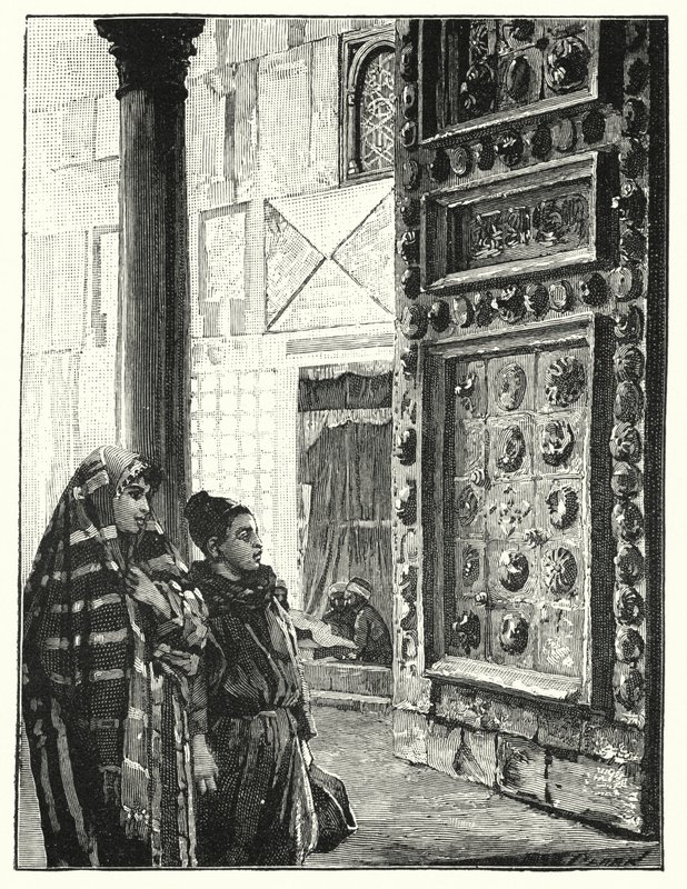 Metalen Deur van de Grote Moskee in Damascus door Henry Andrew Harper