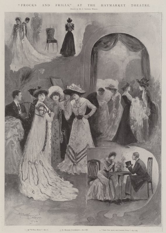 Jurkjes en Franje, in het Haymarket Theater door Henry Charles Seppings Wright
