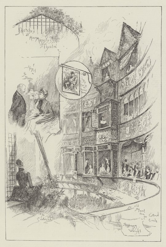 Schetsen in het theater van Hare Majesteit door Henry Charles Seppings Wright
