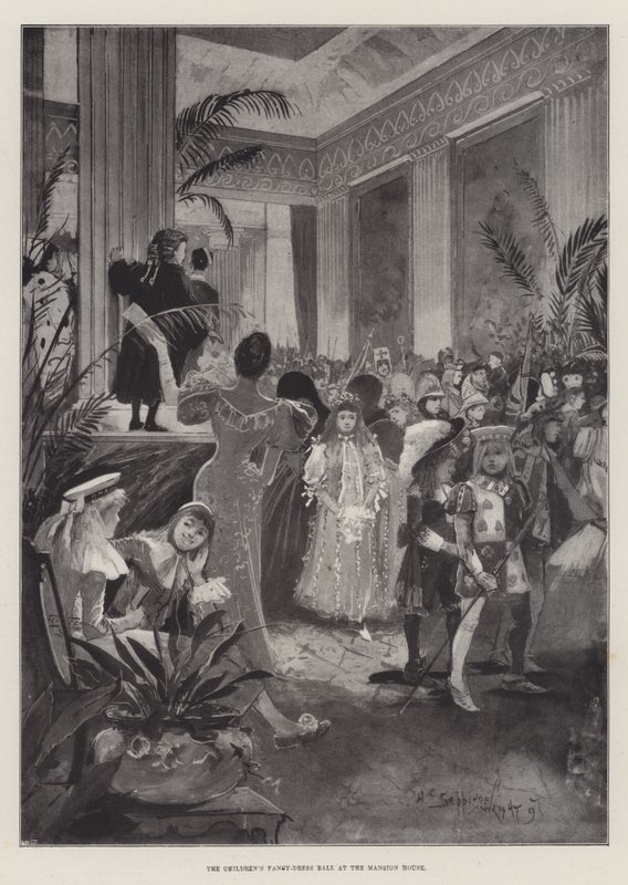 Het kinderbal in het Mansion House door Henry Charles Seppings Wright
