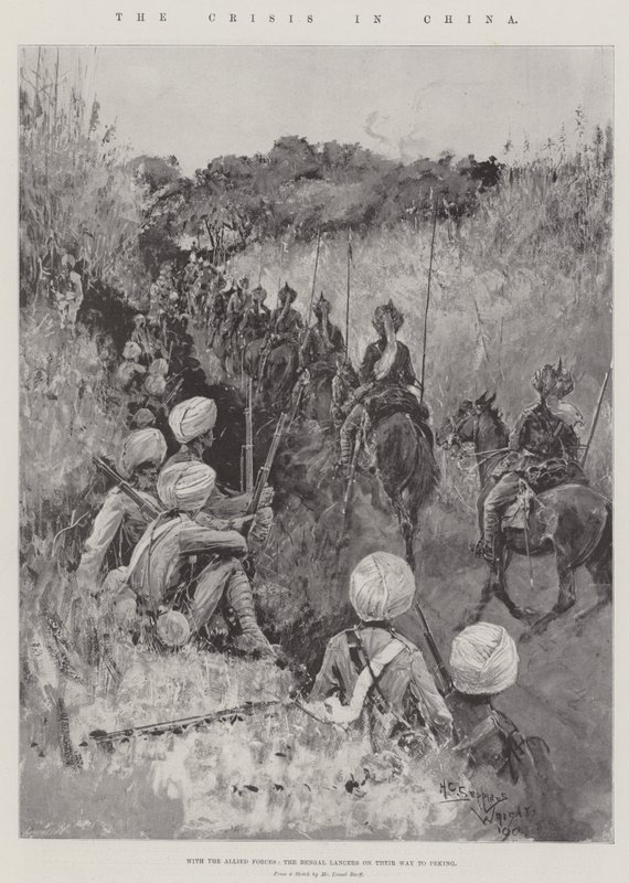 De crisis in China door Henry Charles Seppings Wright