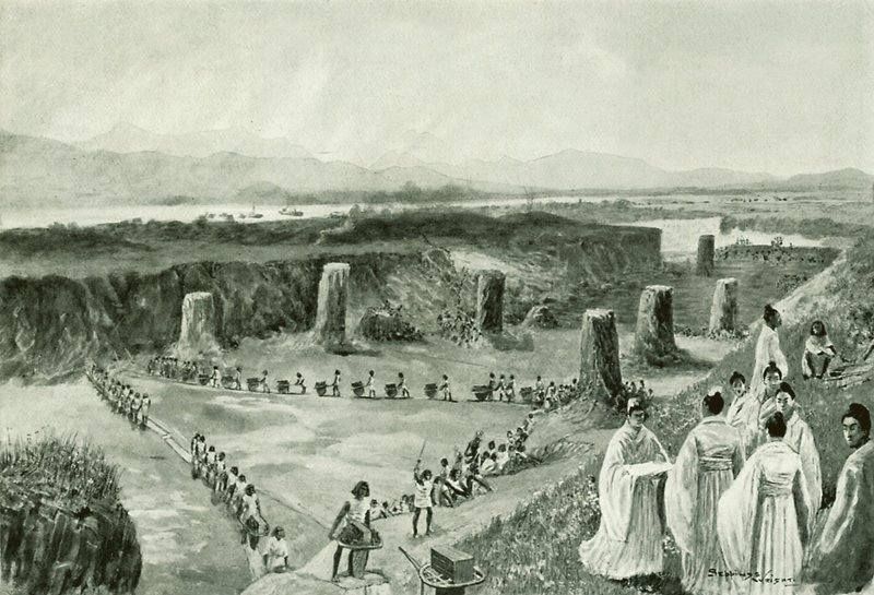 Het Grote Kanaal van China door Henry Charles Seppings Wright