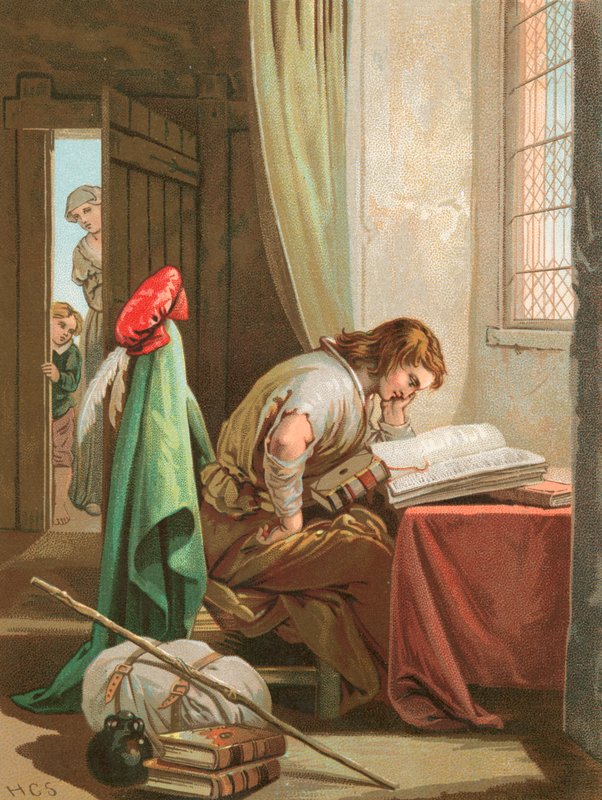Christen huilt en bidt door Henry Courtney Selous