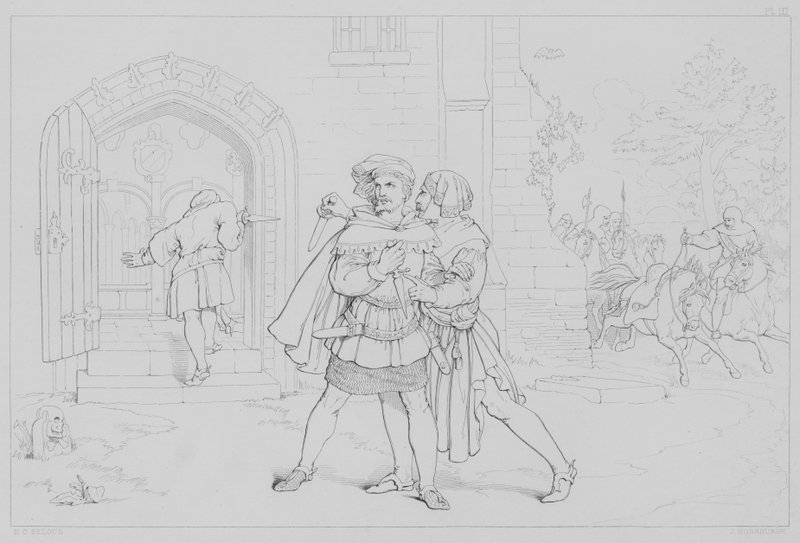 Episode uit het leven van Robert Bruce, volgens Sir Walter Scott door Henry Courtney after Selous