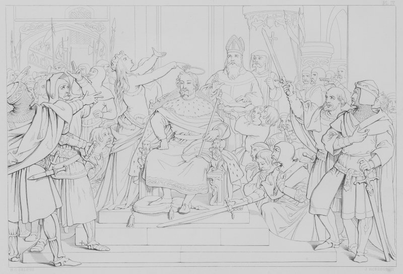 Episode uit het leven van Robert Bruce, volgens Sir Walter Scott door Henry Courtney after Selous