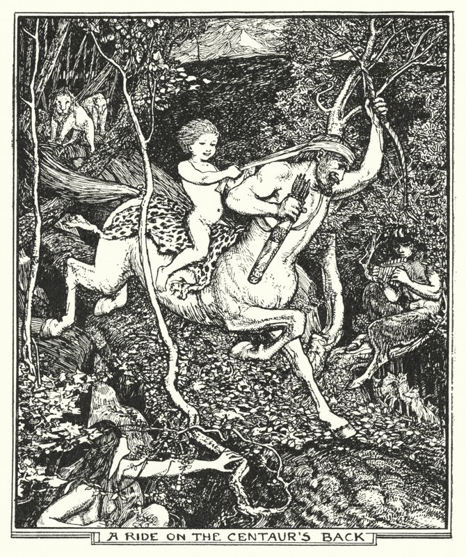 Een rit op de rug van de Centaur door Henry Justice Ford