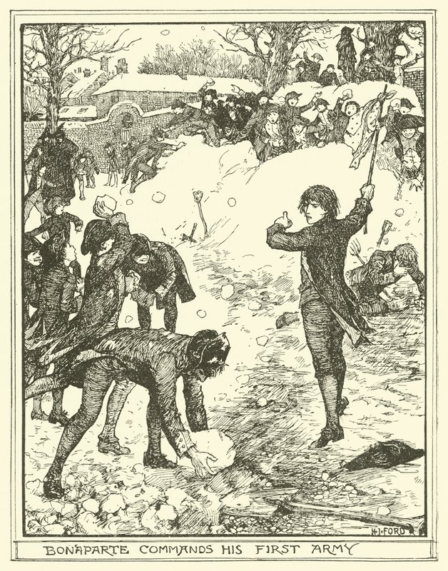 Bonaparte beveelt zijn eerste leger door Henry Justice Ford