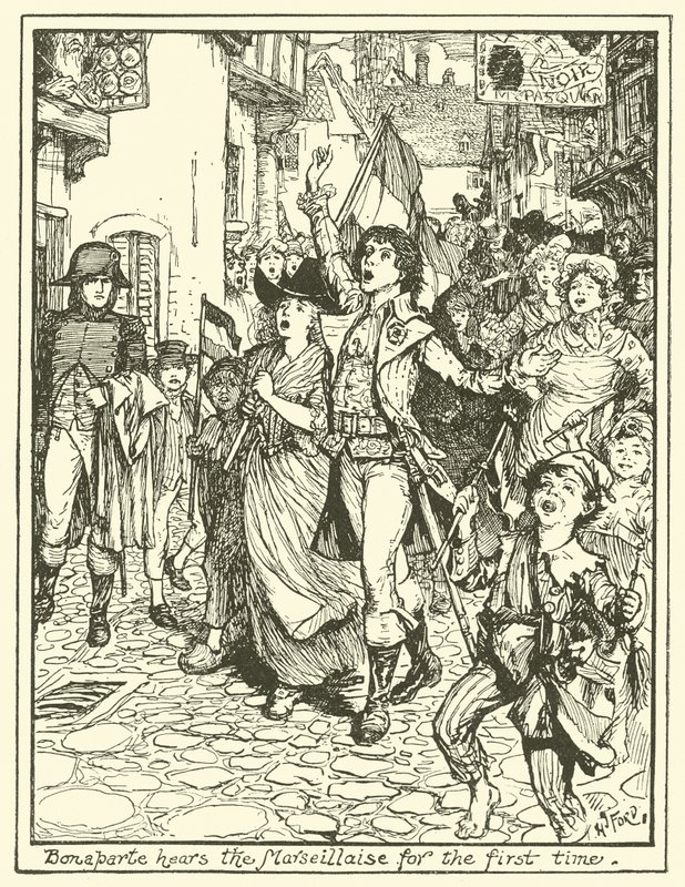 Bonaparte hoort de Marseillaise voor het eerst door Henry Justice Ford