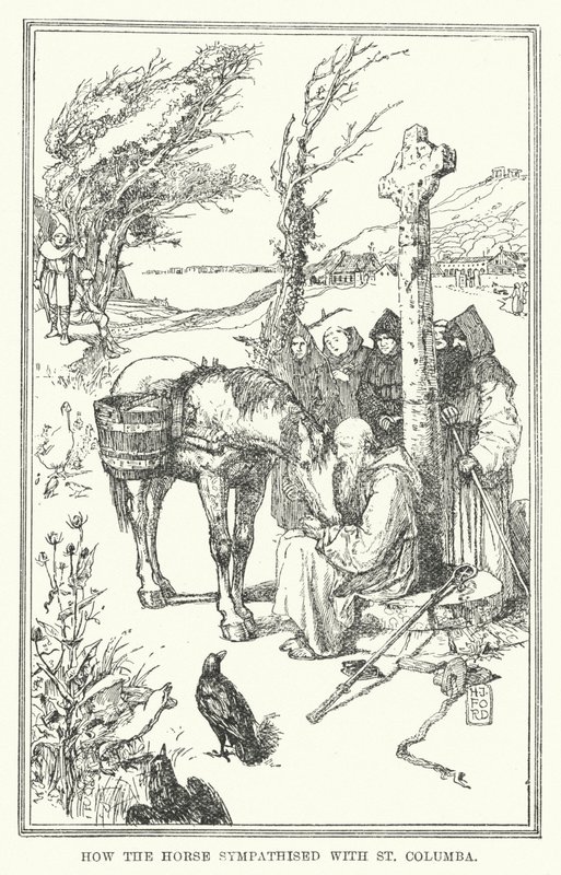Hoe het paard sympathiseerde met St Columba door Henry Justice Ford