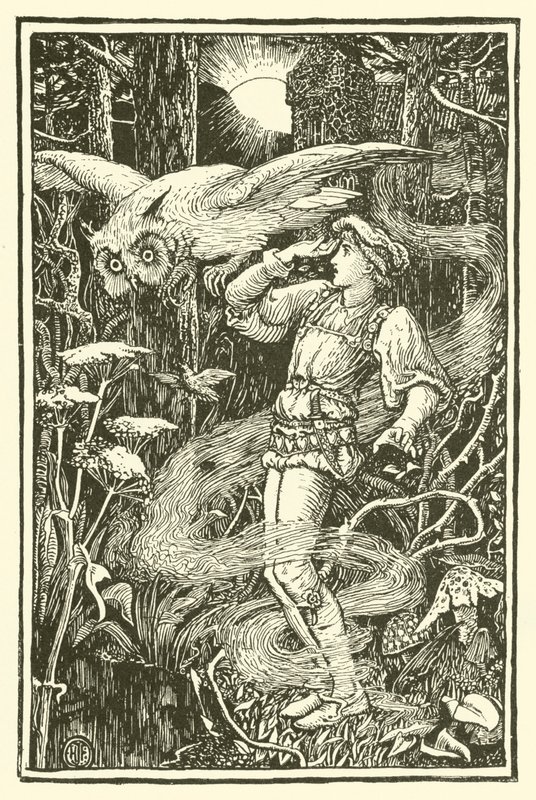 Jorinde en Joringel (gravure) door Henry Justice Ford