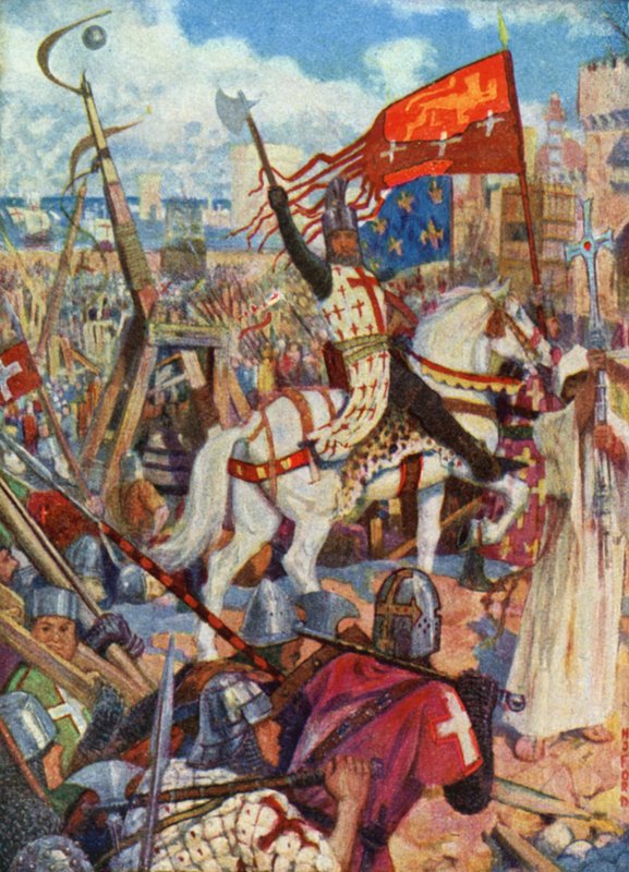 Koning Richard I in het Heilige Land door Henry Justice Ford