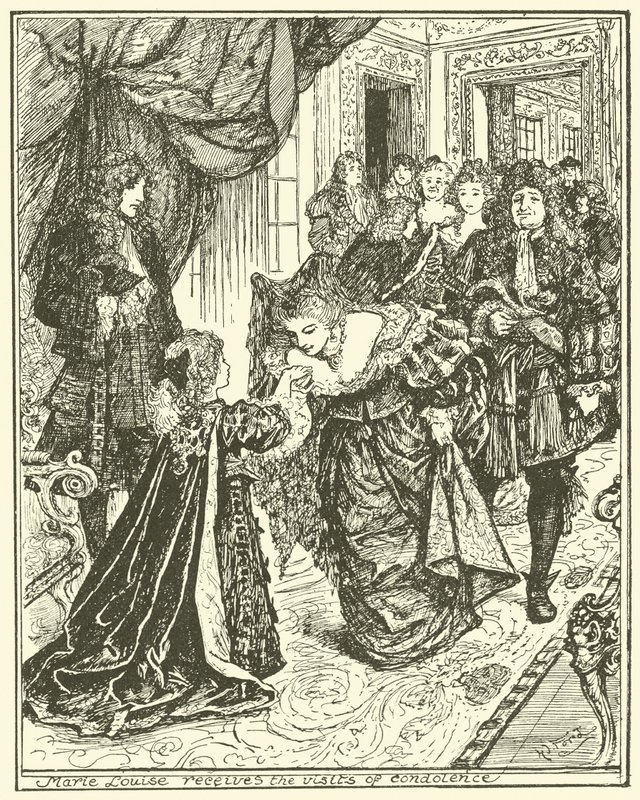 Marie Louise ontvangt de condoleancebezoeken door Henry Justice Ford