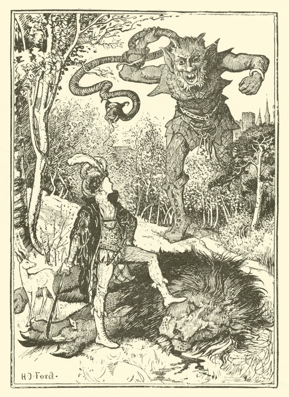 Prins Vivien en Prinses Placida door Henry Justice Ford