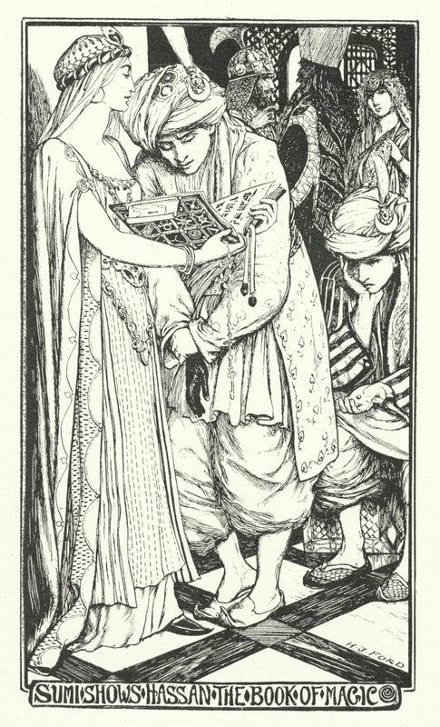 Sumi Laat Hassan het Boek van Magie Zien door Henry Justice Ford