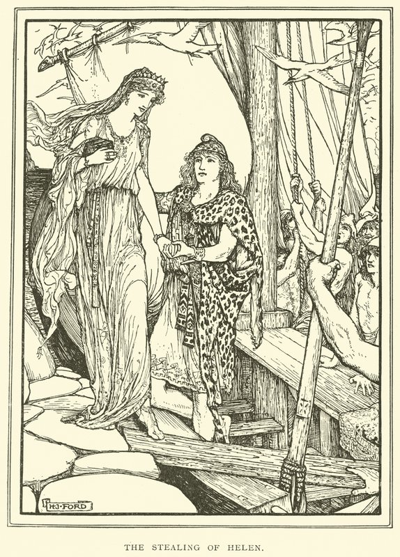 De Ontvoering van Helena door Henry Justice Ford