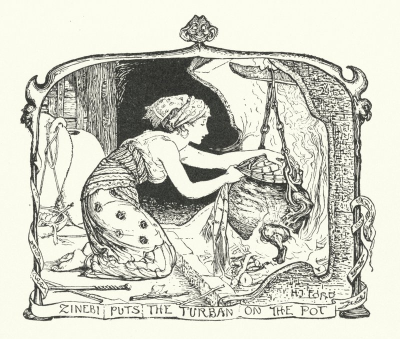 Zinebi Zet de Tulband op de Pot door Henry Justice Ford