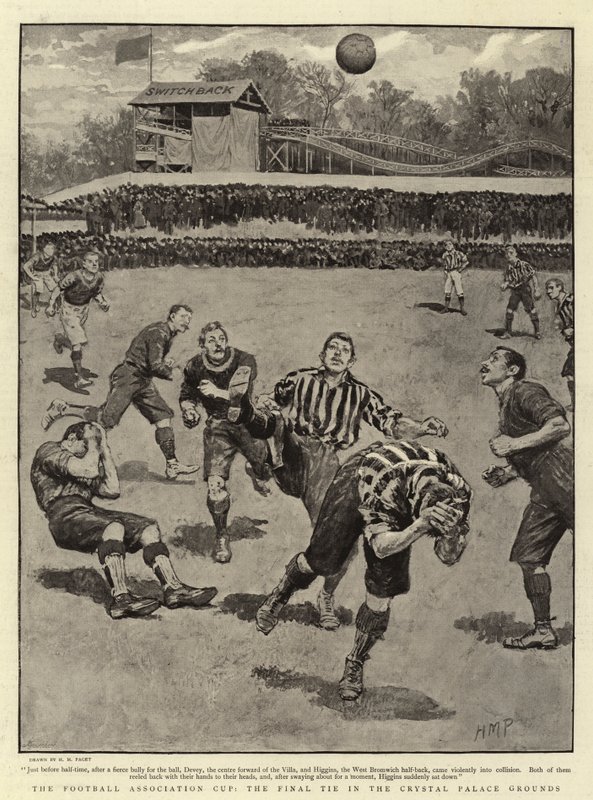 De Football Association Cup, de finale in de Crystal Palace Grounds door Henry Marriott Paget