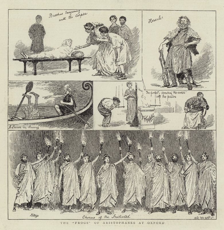 De kikkers van Aristophanes in Oxford door Henry Marriott Paget