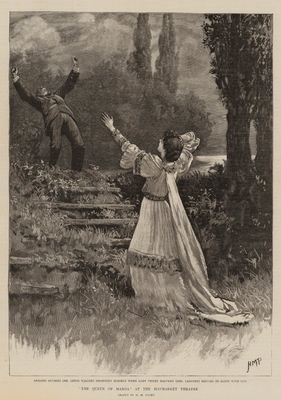 De Koningin van Manoa in het Haymarket Theater door Henry Marriott Paget