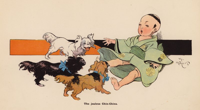 Illustratie voor De Avonturen van een Japanse Pop door Henry Mayer