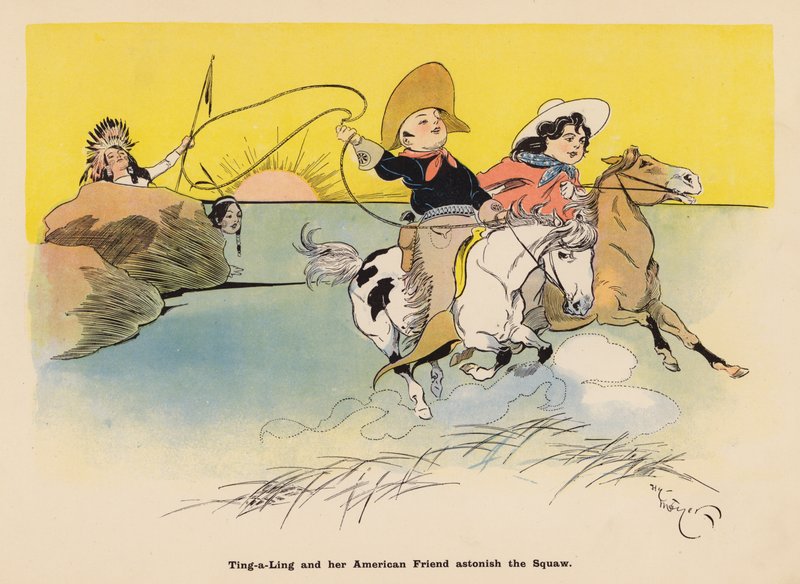 Illustratie voor De Avonturen van een Japanse Pop door Henry Mayer