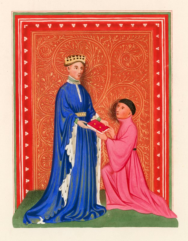 Occleve Presenteert zijn Boek aan Hendrik V, ca. 1410 door Henry Shaw