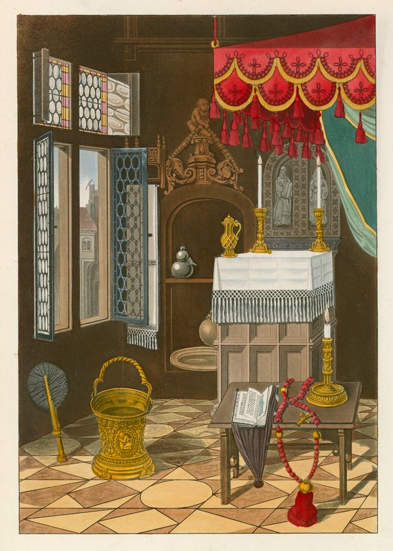 Deel van een Kamer, uit een Schilderij door John Schoorel, c 1520 door Henry Shaw