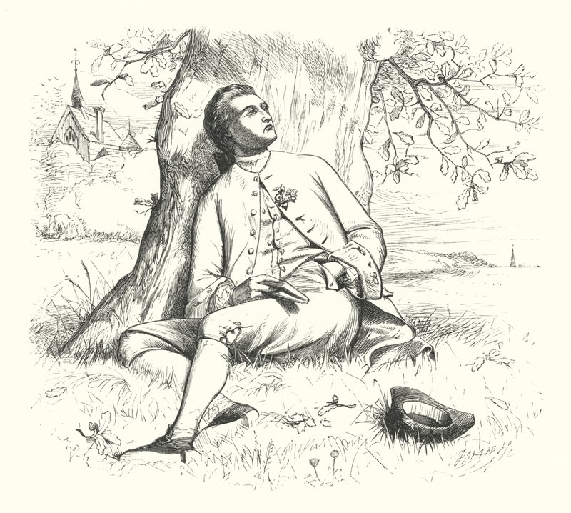 De atheïst en de eikel door Henry Stacey (after) Marks