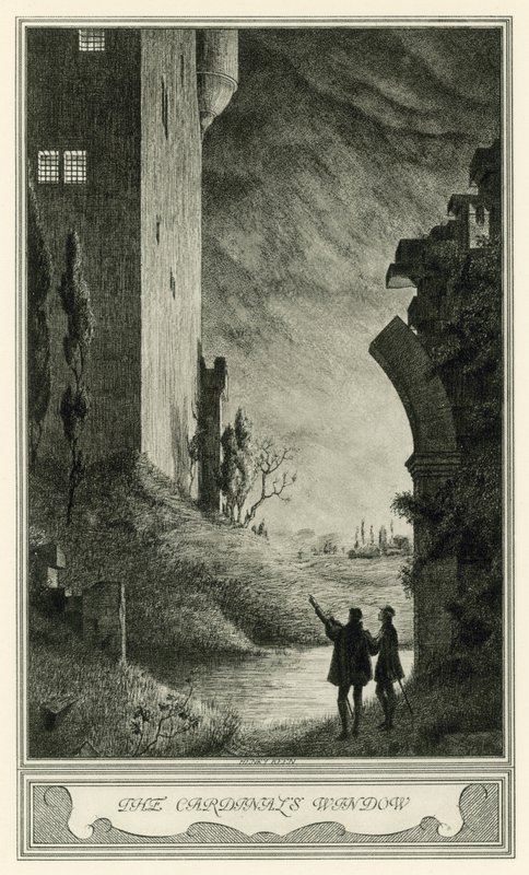 The Duchess Of Malfi door John Webster: Het raam van de kardinaal (litho) door Henry Weston Keen