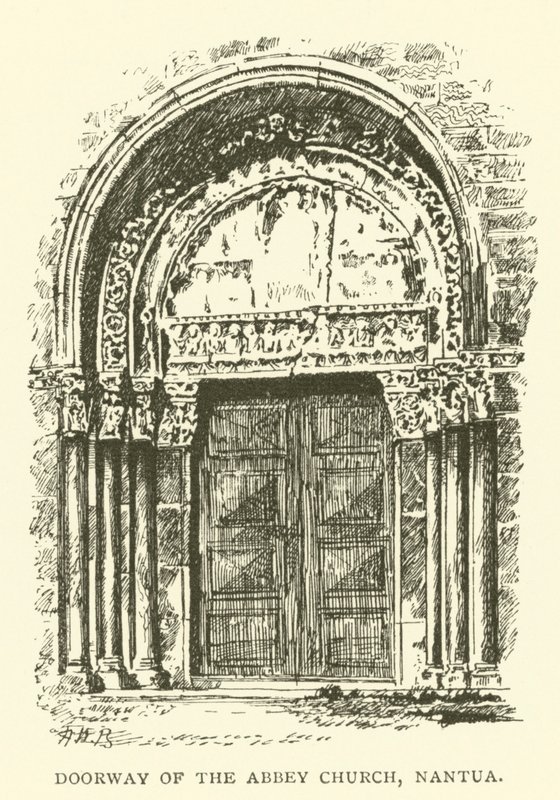 Deur van de Abdijkerk, Nantua door Henry William Brewer