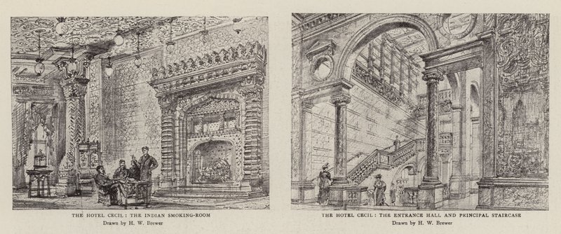 Het Hotel Cecil door Henry William Brewer