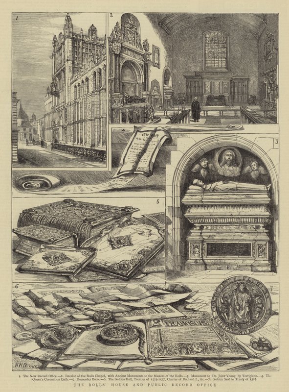 Het Huis van de Rolls en het Openbaar Archief door Henry William Brewer