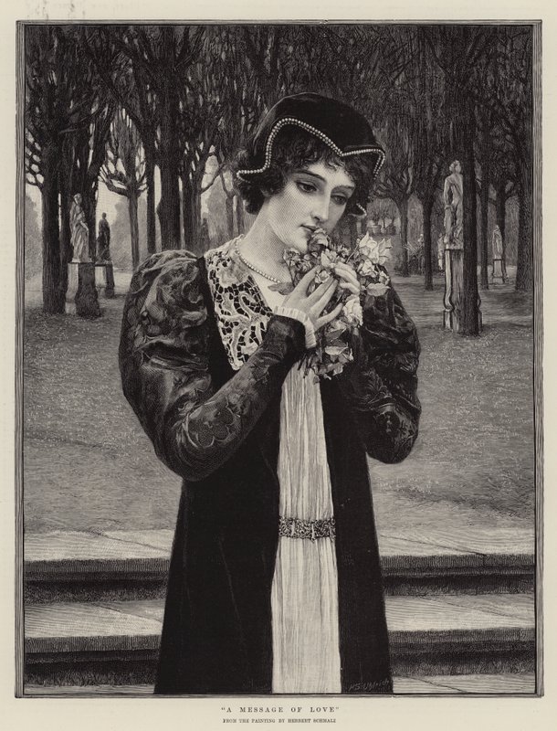 Een Boodschap van Liefde door Herbert Gustave Schmalz