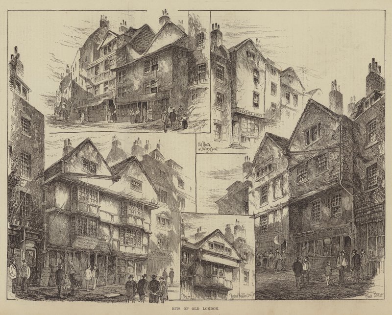 Stukken van Oud Londen door Herbert Railton