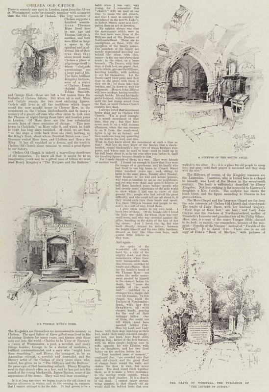 Oude Kerk van Chelsea door Herbert Railton