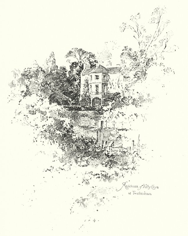 Woning van Kitty Clive, Twickenham, Londen door Herbert (after) Railton