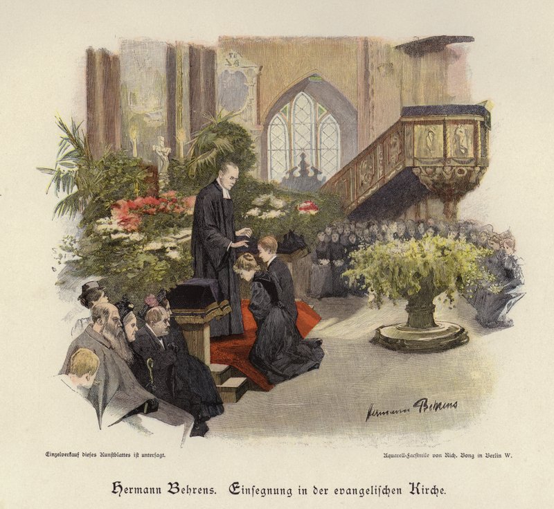Bevestigingsdienst in een evangelische kerk door Hermann Behrens