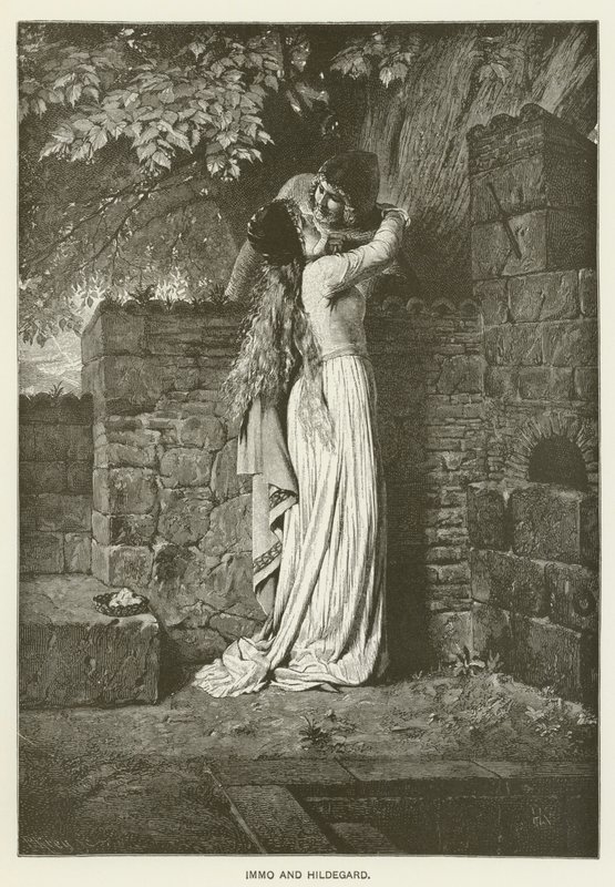 Immo en Hildegard door Hermann Kaulbach