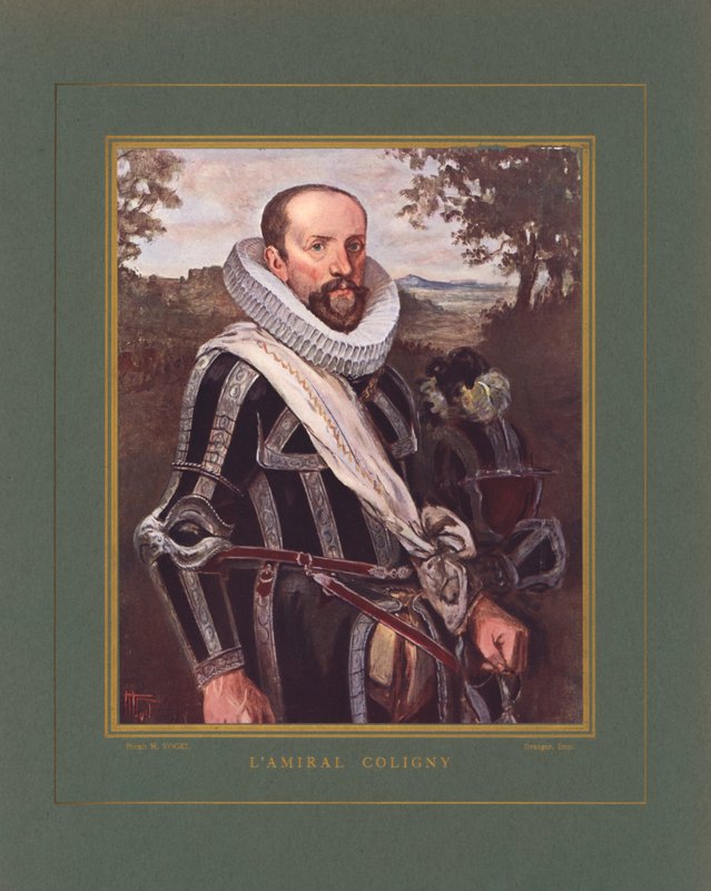 Gaspard II de Coligny, Franse admiraal en Hugenotenleider tijdens de Franse godsdienstoorlogen door Hermann Vogel