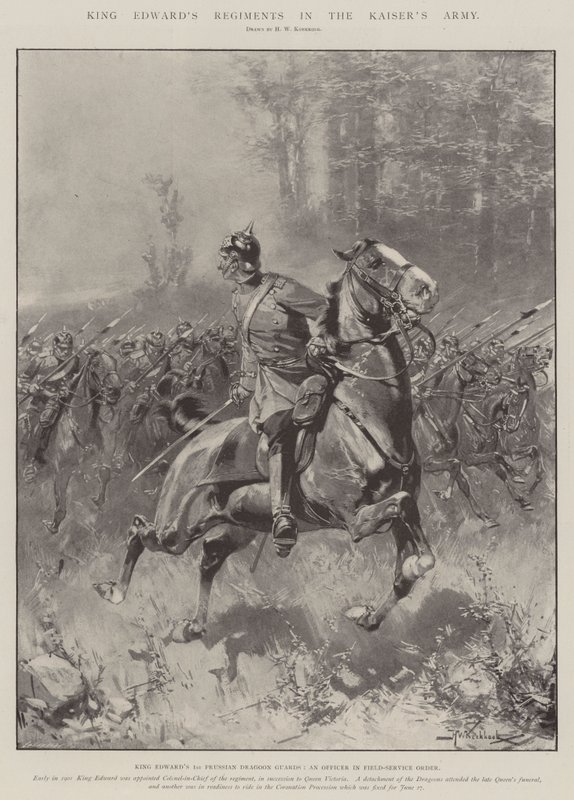 Regimenten van koning Edward in het leger van de keizer door Hermanus Willem Koekkoek