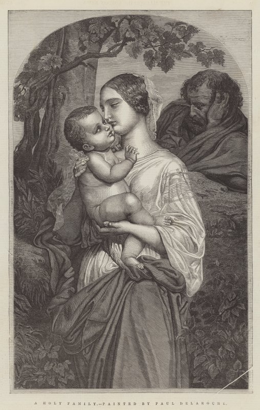 Een Heilige Familie door Hippolyte Delaroche