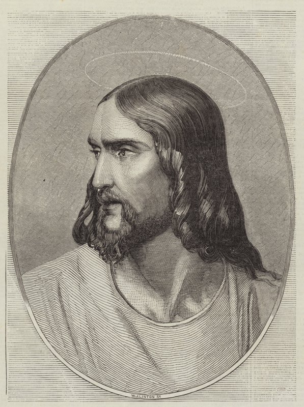 Hoofd van de Verlosser door Hippolyte Delaroche