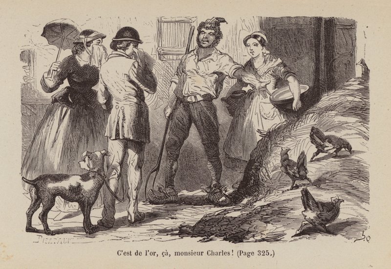 Illustratie voor Un Bon Petit Diable (gravure) door Horace (after) Castelli