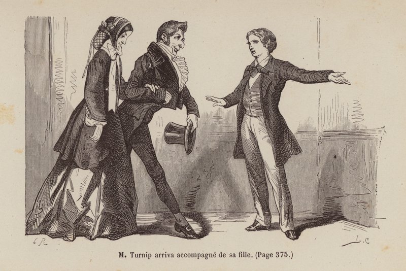 Illustratie voor Un Bon Petit Diable (gravure) door Horace (after) Castelli