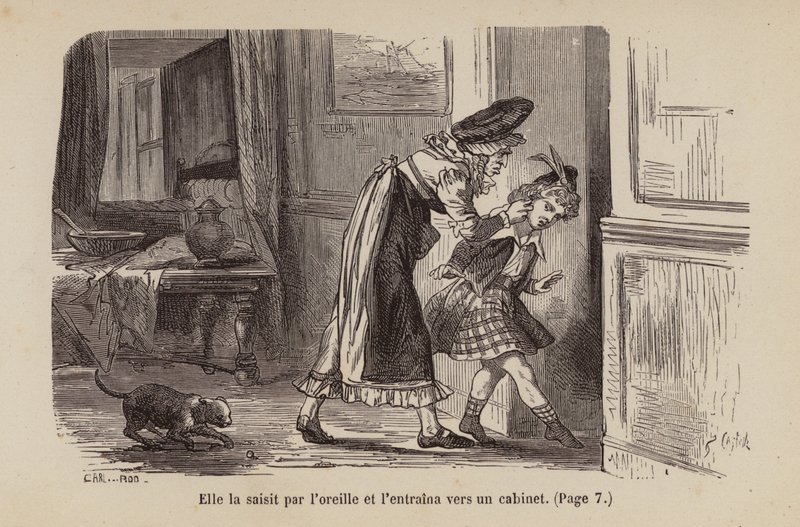 Illustratie voor Un Bon Petit Diable (gravure) door Horace (after) Castelli