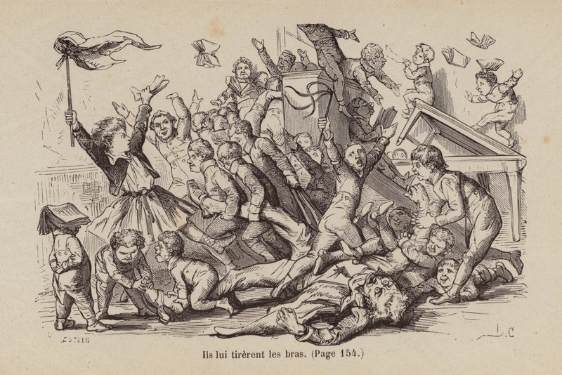 Illustratie voor Un Bon Petit Diable door Horace (after) Castelli