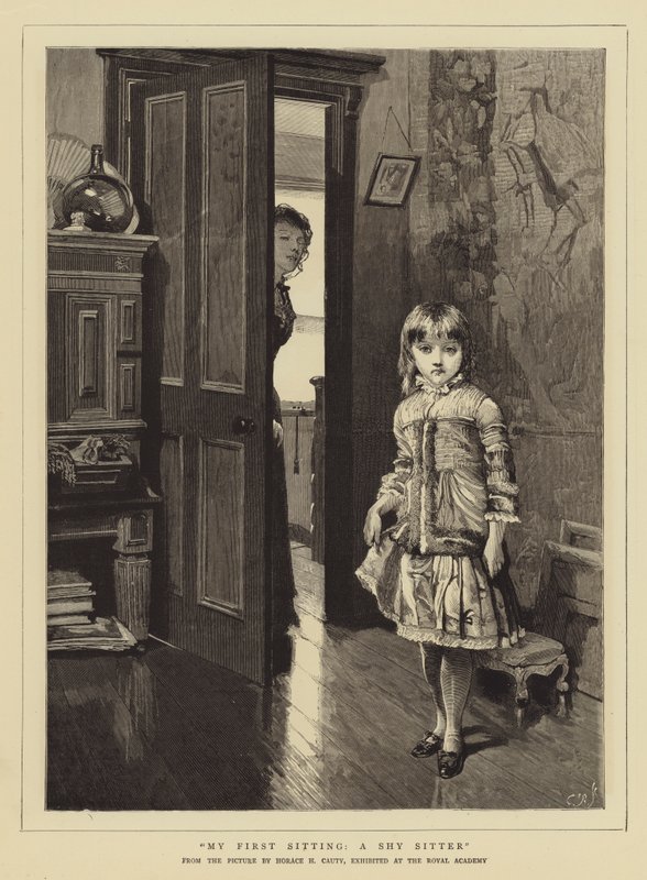 Mijn Eerste Zitting, een Verlegen Zitter door Horace Henry Cauty