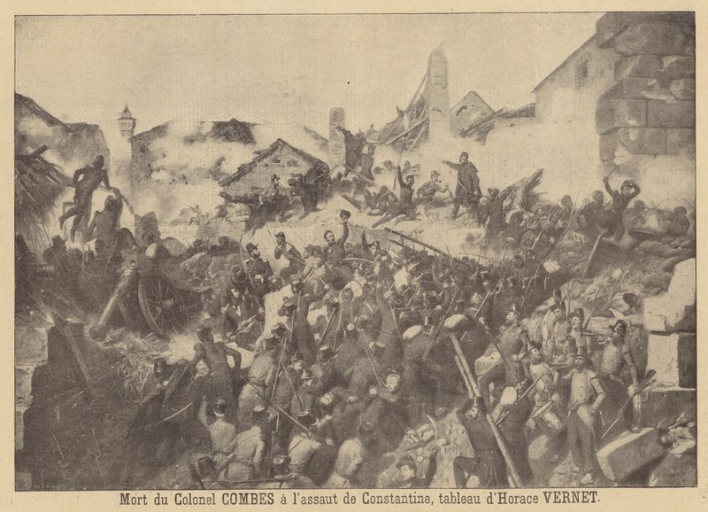 De verovering van Constantine, 1837 door Emile Jean Horace Vernet